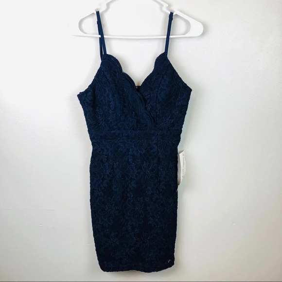 Speechless Glitter Lace Sleeveless Mini Dress - Picture 5 of 14